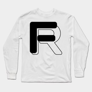 Two-Tone Logo Long Sleeve T-Shirt